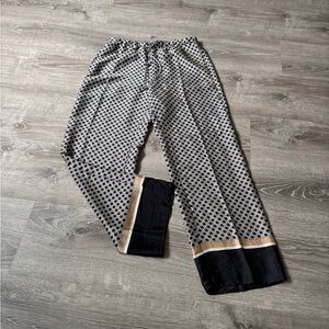 H&M Black and White Wide Leg Pants